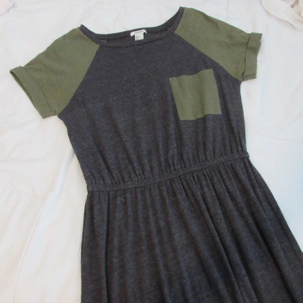 Green & gray romper *SOLD*
